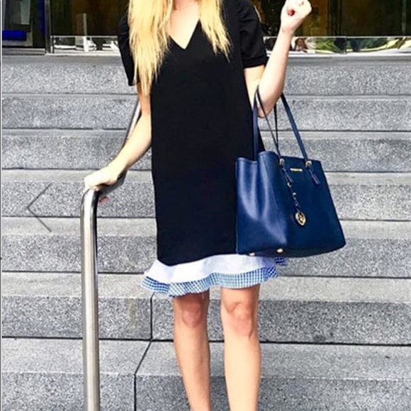 SHEIN Dresses & Skirts - Contrast Layered Ruffle Hem Dress - NWOT